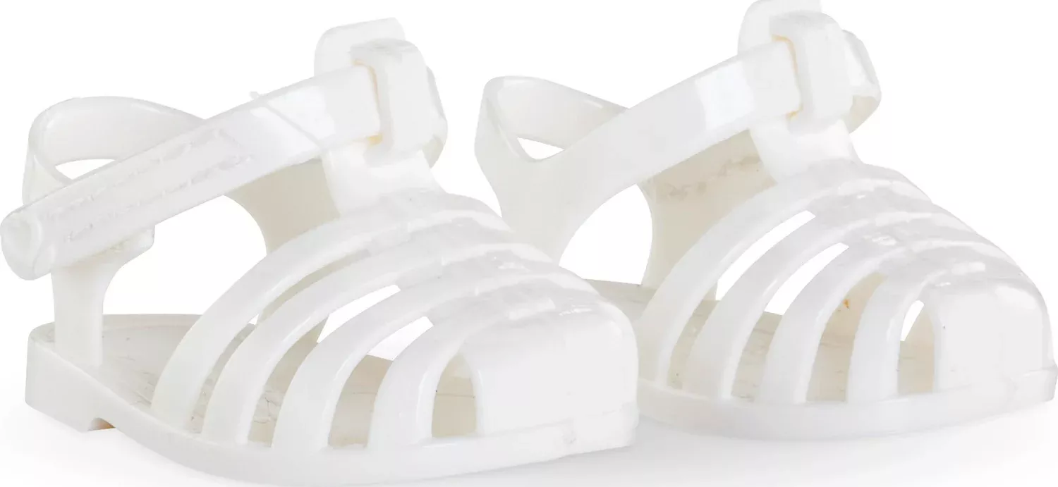 14" White Sandals