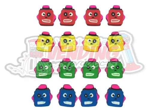 144 Mini Robot Erasers