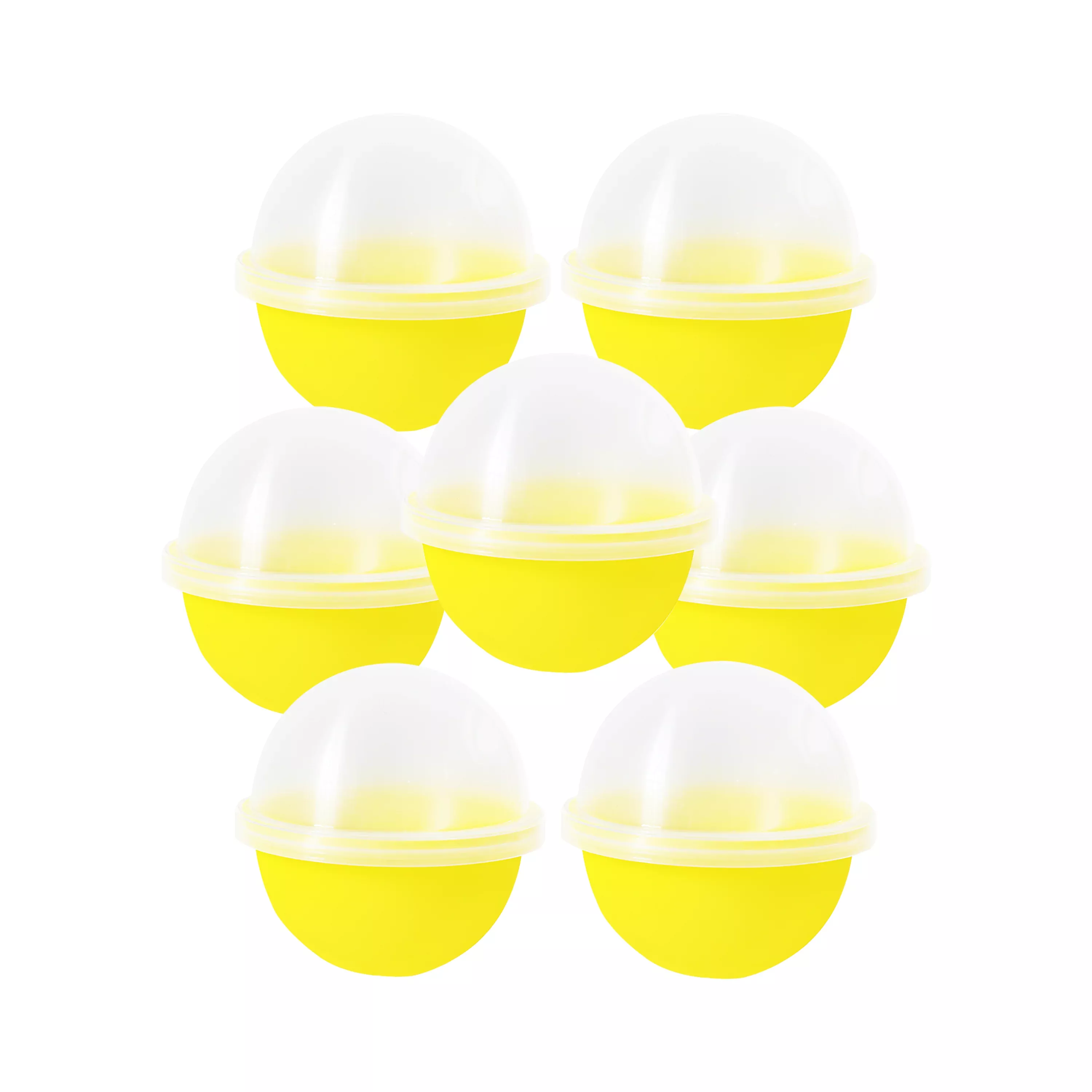 2.2" Empty Yellow Round Toy Capsules