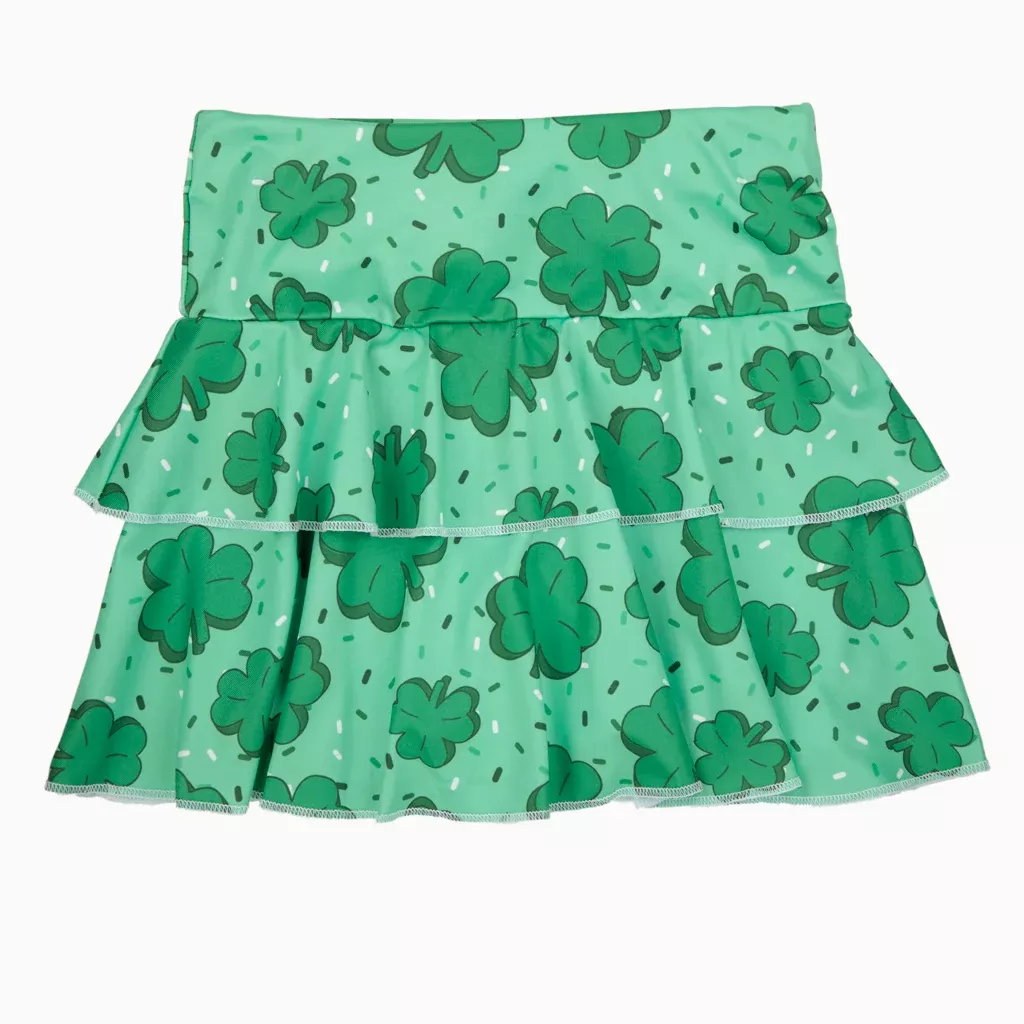 Azarhia Athleisure Tennis Skirt - St Patty's Clover