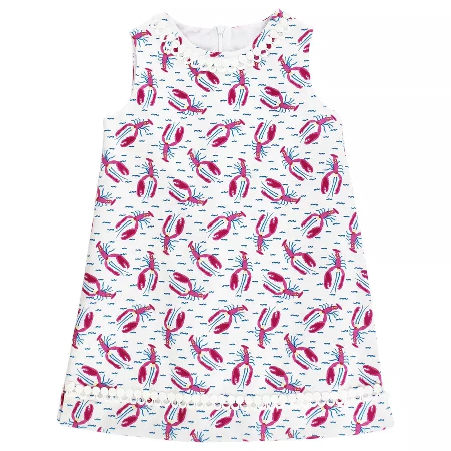 Bailey Boys Liza Dress - Lobster Pod