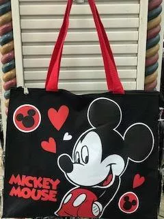 Black Mickey Mouse large tote