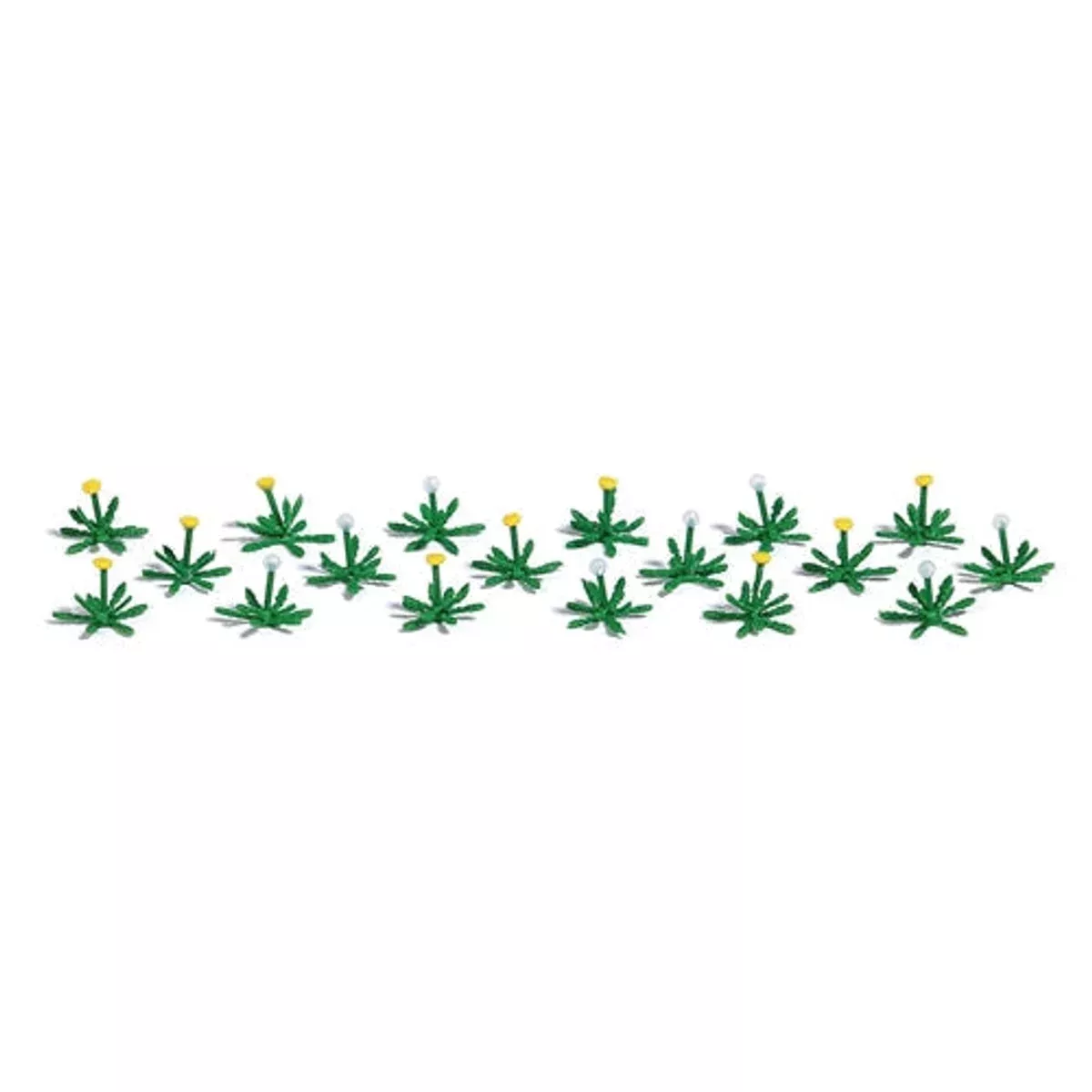 Busch HO Dandelions Assembled Pkg of 18