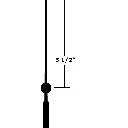 CLOCK HAND SWEEP 3-1/2"BS