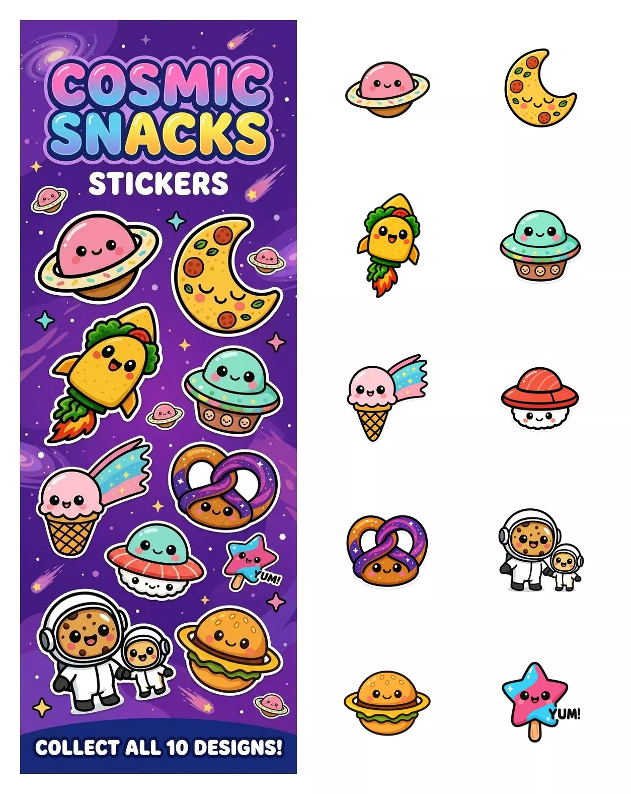 Cosmic Snacks Stickers