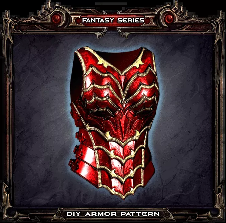 Fantasy Female Breastplate Pattern