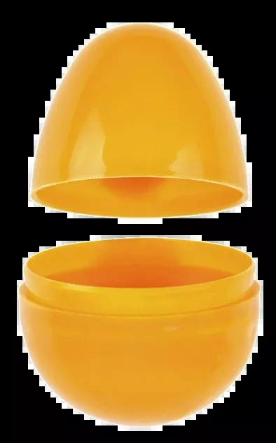 Large Plastic Orange Easter Eggs