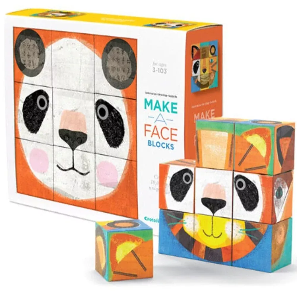 Make A Face Puzzle Blocks - Animals
