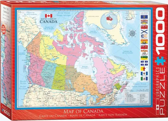 MAP OF CANADA 1000PC