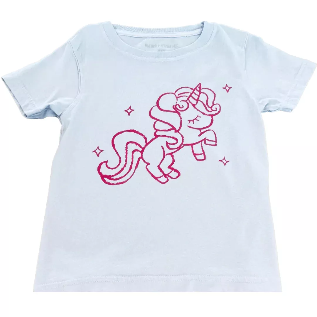 Mustard & Ketchup Kids Lavender Unicorn S/S Tee