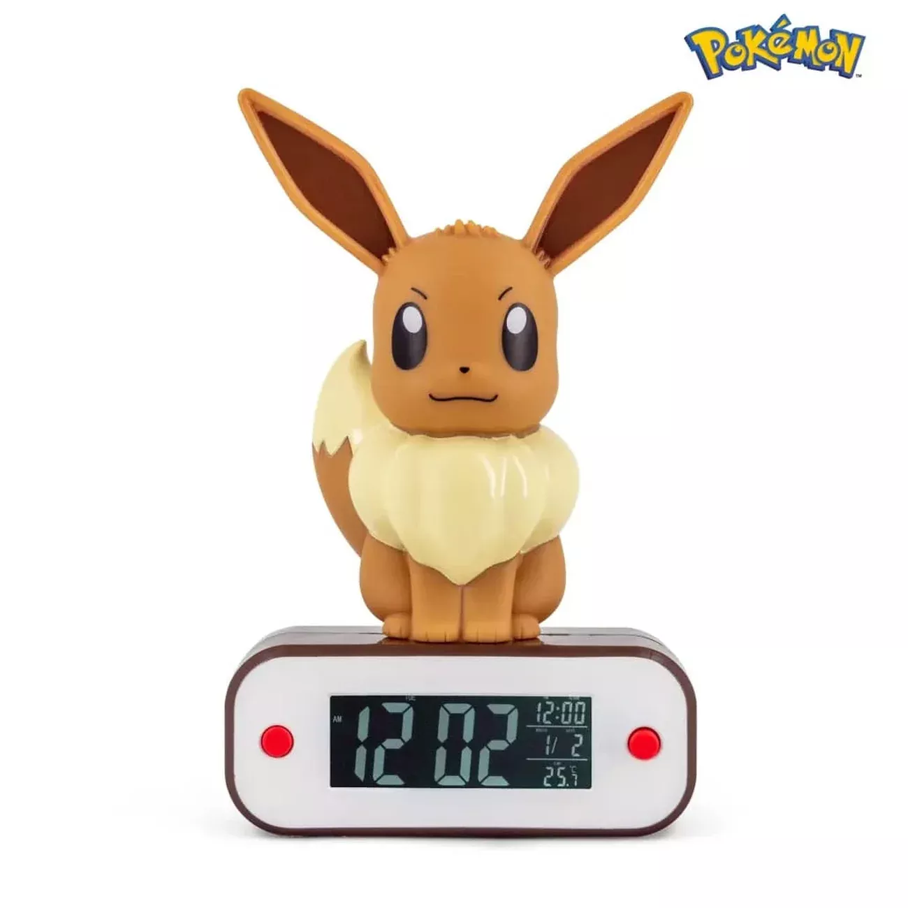 Pokémon Alarm Clock with Light Function Eevee 18 cm