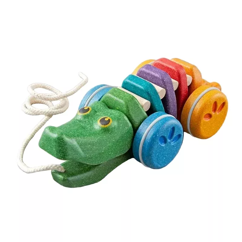 Rainbow Alligator Pull Toy