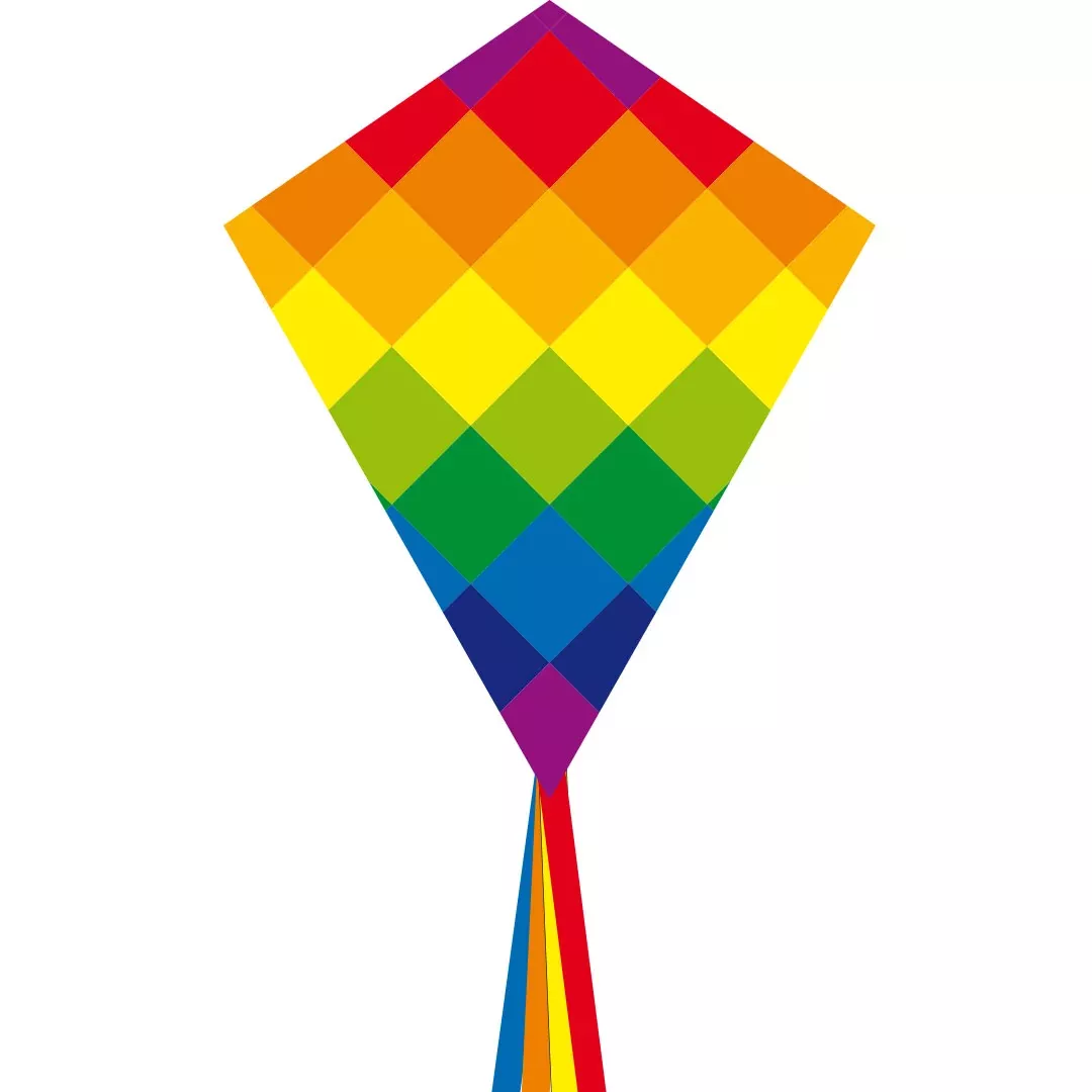Rainbow Patchwork Kite