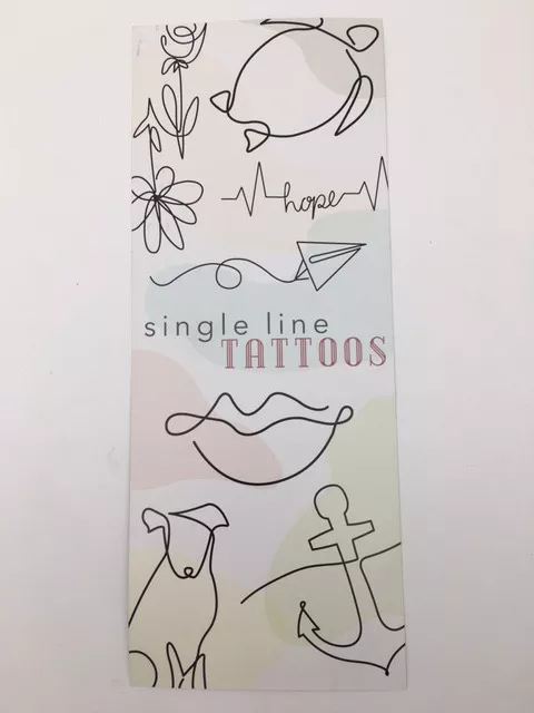 Simple Trend LINE TATTOOS 300 Count Box