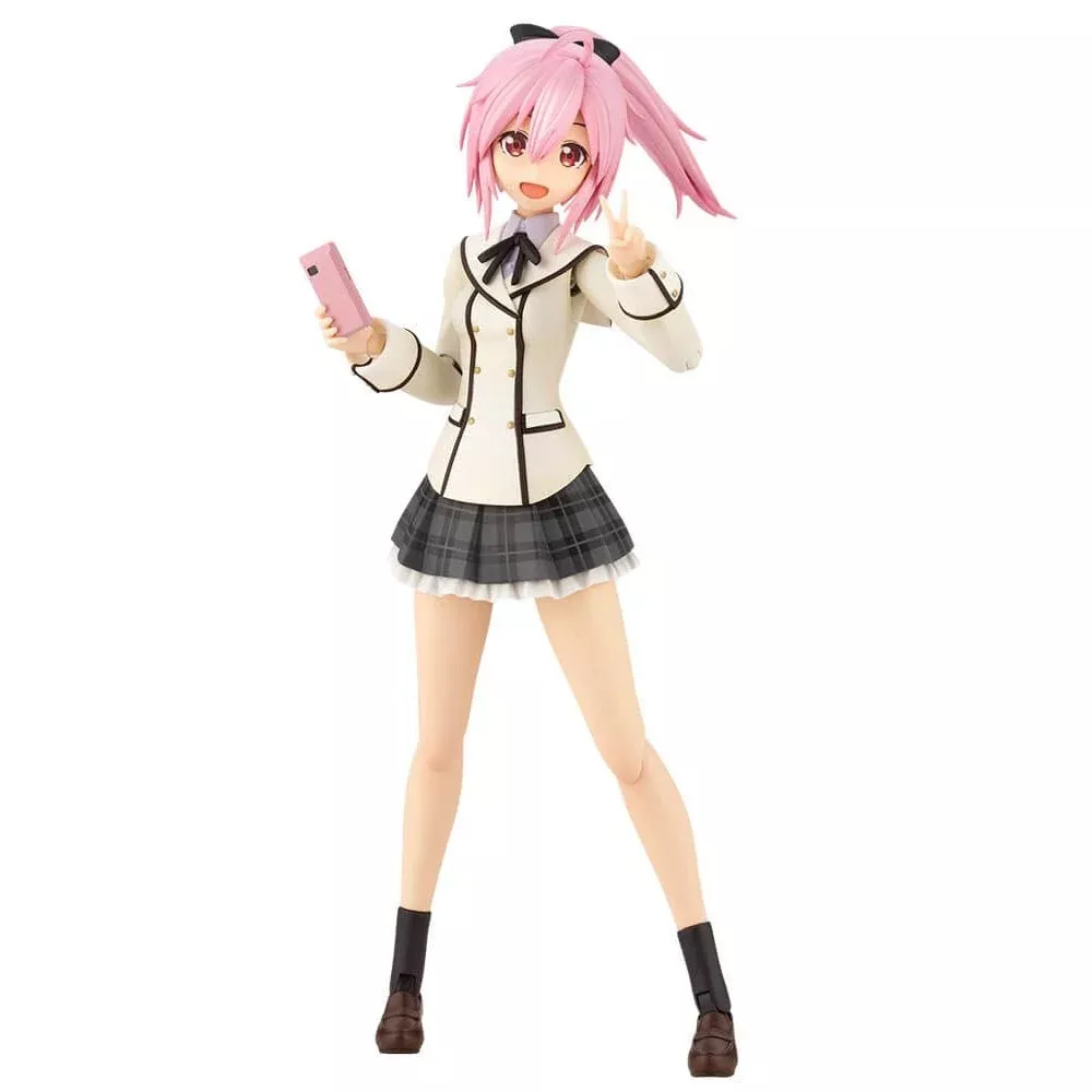 Sousai Shojo Teien Plastic Model Kit 1/10 Ao Gennai Wakaba Girls' High School Winter Clothes Dreaming Style Monochrome 16cm