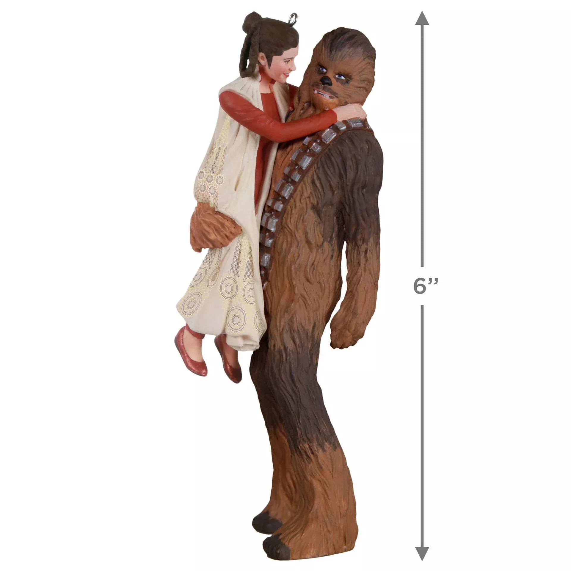 Star Wars: The Empire Strikes Back Princess Lei and ChewbaccaOrnament