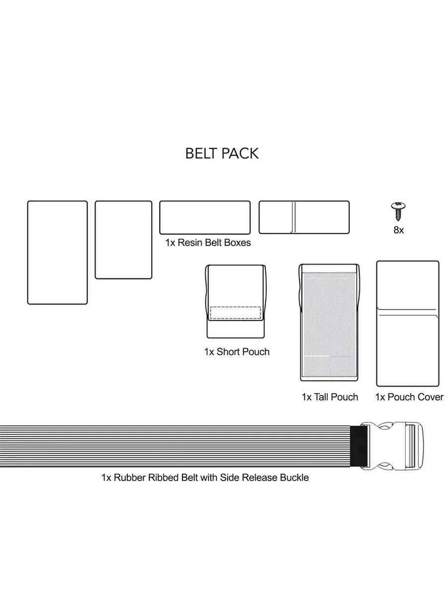 STAR WARS:First Order™ Stormtrooper Armor - Belt Box Parts